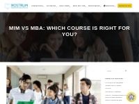 Mim Vs Mba: Which Course Is Right for You? Master in Management vs MBA