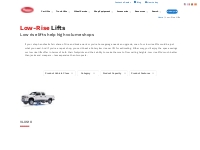 Low-Rise Lifts - Rotary Lift