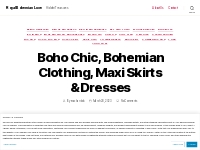 Boho Chic, Bohemian Clothing, Maxi Skirts   Dresses   Royal Bohemian L