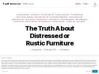 The Truth About Distressed or Rustic Furniture   Royal Bohemian Luxe