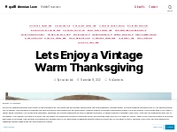 Lets Enjoy a Vintage Warm Thanksgiving   Royal Bohemian Luxe