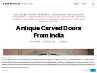 Antique Carved Doors From India   Royal Bohemian Luxe