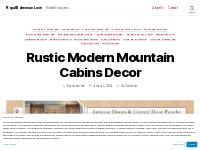 Rustic Modern Mountain Cabins Decor   Royal Bohemian Luxe