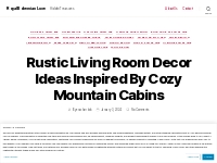 Rustic Living Room Decor Ideas Inspired By Cozy Mountain Cabins   Roya