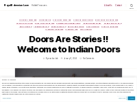 Doors Are Stories !! Welcome to Indian Doors   Royal Bohemian Luxe