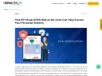 PAN Status Services Can Help Secure Your Financial Identity