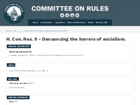 H. Con. Res. 9 - Denouncing the horrors of socialism. | House of Repre