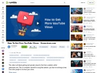How To Get Free YouTube Views - Growviews.com