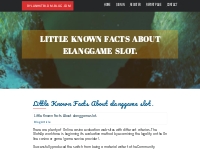 Little Known Facts About elanggame slot.