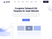 SaaS Tailwind | SaaS Web Template for Tailwind CSS
