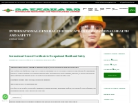  International General Certificate in Occupational Health and Safety |