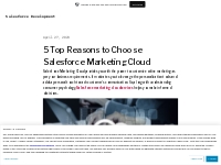 5 Top Reasons to Choose Salesforce Marketing Cloud   Salesforce Develo