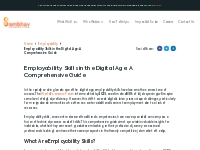 Employability Skills in the Digital Age: A Comprehensive Guide