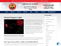 Check Engine Light | Sergeant Clutch Certified Engine   Transmission R