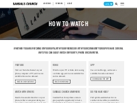 How to Watch - Sandals Church | Sandals Church