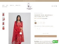 Buy Cotton Anarkali Suit with Dupatta | Saubhagya Fashion
