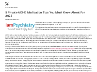 5 Private ADHD Medication Tips You Must Know About For 2023 - Negócio 
