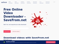 Download YouTube Videos with SaveFrom.net - Free Online Video Download