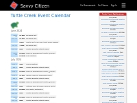 Turtle Creek Event Calendar