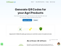 Kisaan QR - Cloud based QR Generation Software for KKISAN