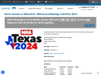NRA Annual Meetings   Exhibits 2024 | Scootaround