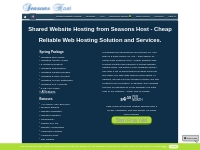 Seasons Host - Reliable Cheap Web Hosting Plans, Solutions and Service