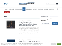 APT Archives - Security Affairs