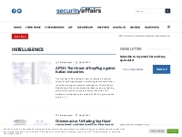 Intelligence Archives - Security Affairs