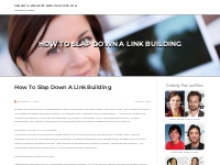 How To Slap Down A Link Building