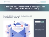 Unlocking B2B Engagement with Automated Email Warm-up