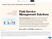 Field Service Management Solutions   Service Farm   Facility Managemen