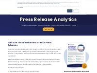 PR Analytics   Reporting | Press Release Tracker