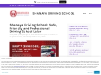 Shanaya Driving School: Safe, Friendly and Professional Driving School