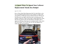 14 Smart Ways To Spend Your Leftover Replacement Skoda Key Budget   sh