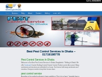 Best Pest Control Services In Dhaka – 01719198778 | Home