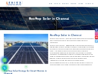 Rooftop Solar in Chennai | Shiva Sakthi Solar
