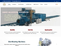 Shot blasting machine - manufacturer, supplier and exporter in China