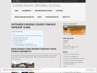Intensive Driving Course Finance Payment Plans -