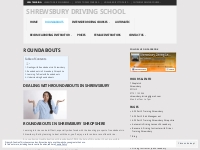 Roundabouts - Shrewsbury Driving School