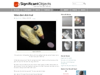 Wooden Animal | Significant Objects