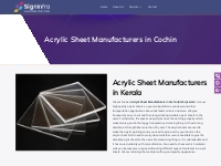 Acrylic Sheet Manufacturers in Cochin, Acrylic Sheet Manufacturers in 
