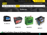 Battery Online Replacement Service Shop Near Me in Dubai