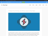 Change Your Primary and Sticky Logo on Any Page - SiteOrigin