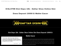 LIVETOTOBET Slot Depo 10k : Daftar Situs Online Slot Dana Deposit 1000