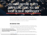 James M. Malec - Cleaning Beyond Plates: Surprising Items You Can Wash