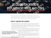 James M. Malec - Deciding on Window Replacement: Pros and Cons