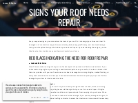 James M. Malec - Signs Your Roof Needs Repair
