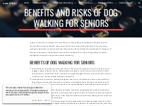 James M. Malec - Benefits and Risks of Dog Walking for Seniors