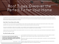 Janie M. Haskins - Roof Types: Discover the Perfect Fit for Your Home