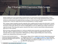 Top 5 Startups With Impressive Web Designs - SFWPExperts